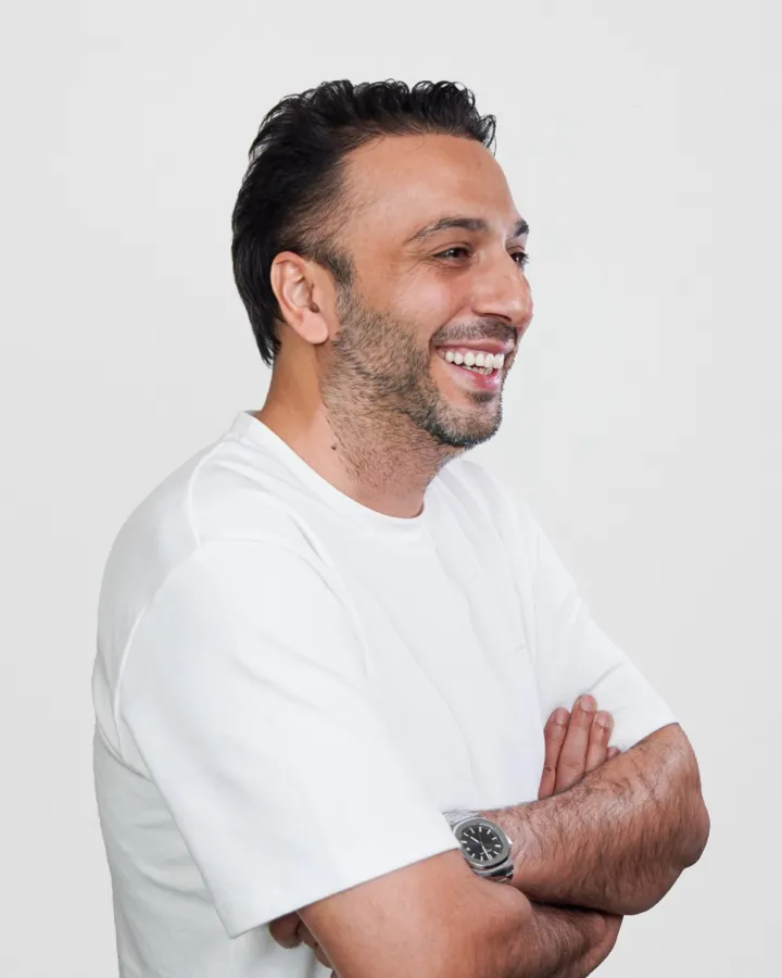 Ersin, Inhaber und Art Director des Friseursalons in Istanbul Taksim