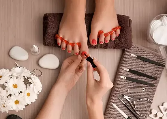NMP Pediküre im Friseursalon in Istanbul Taksim