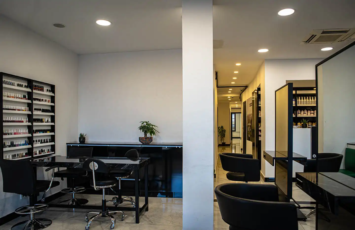 Arbeitsplatz im Salon