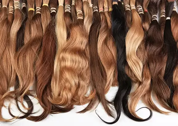Tressen (Weft) im Friseursalon in Istanbul Taksim